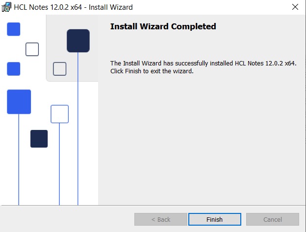 Install Wizard Completed screen