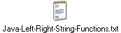 Java-Left-Right-String-Functions.txt